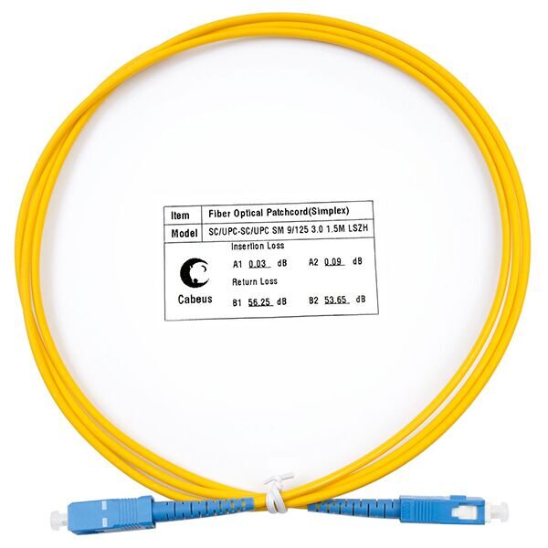 Cabeus Патч-корд оптический FOP(s)-9-SC-SC-1,5m