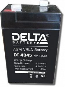 Delta DT 4045, аккумулятор 4 В, 4.5 Ач