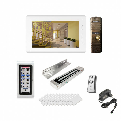 Комплект системы контроля доступа Tantos Mia KIT № 17 (электромагнитный замок на 300кг/кодонаборная панель/питание)