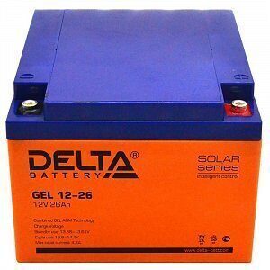 Delta GEL 12-26, аккумулятор 12 В, 26 Ач