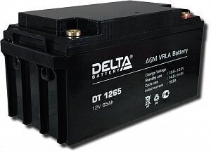 Delta DT 1265, аккумулятор 12 В, 65 Ач