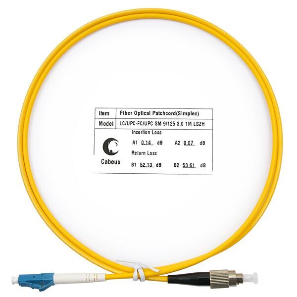 Cabeus Патч-корд оптический FOP(s)-9-LC-FC-1m